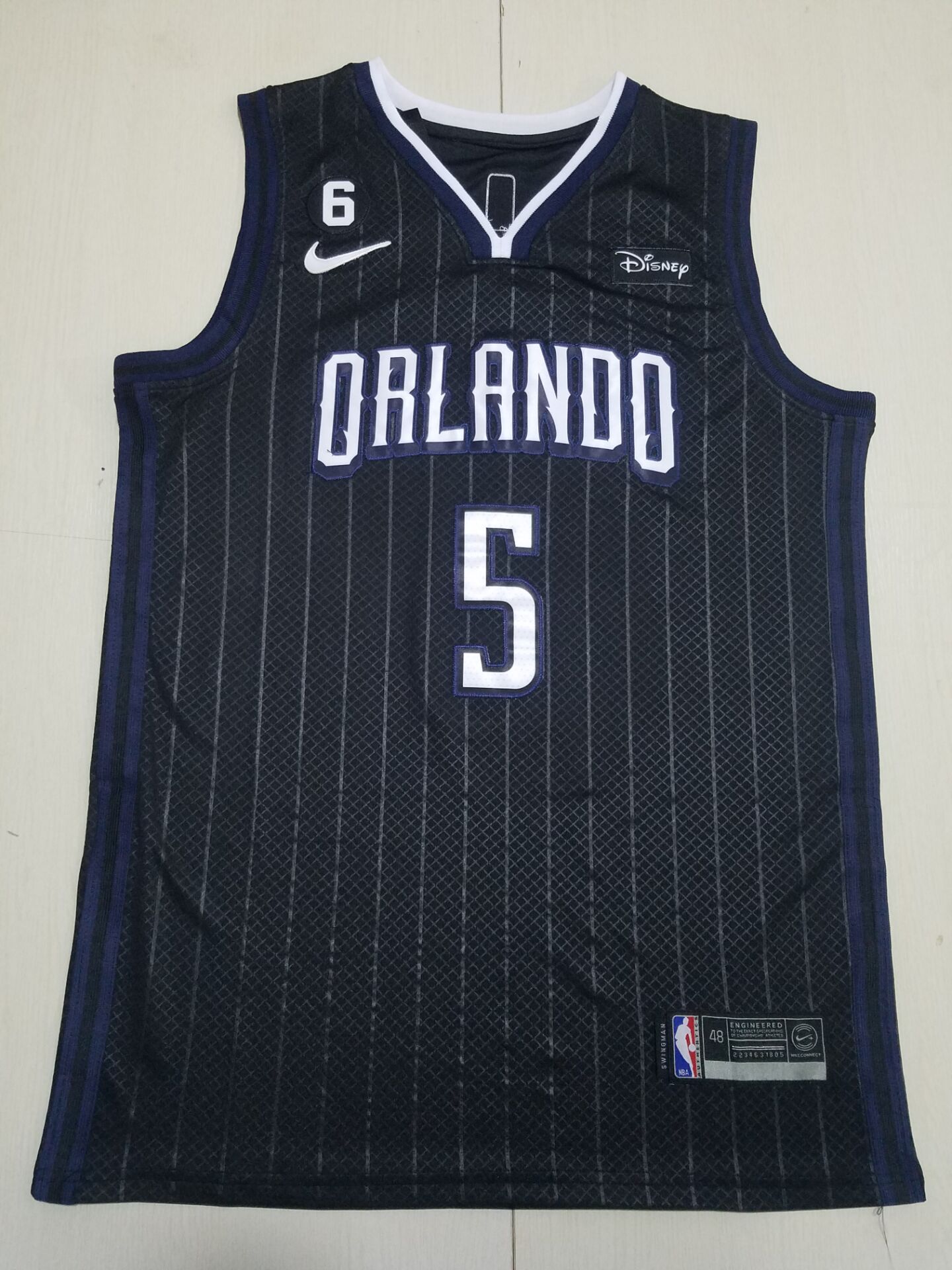 Men Orlando Magic #5 Banchero Black City Edition 2022 Nike NBA Jersey